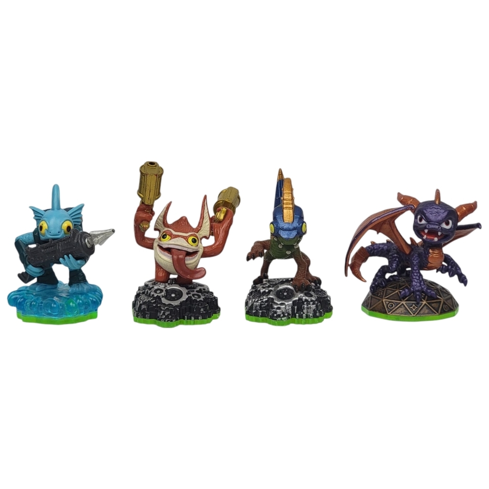 Skylanders Spyro's Adventure Figures Trigger Happy, Drobot, Gill Grunt & Magic